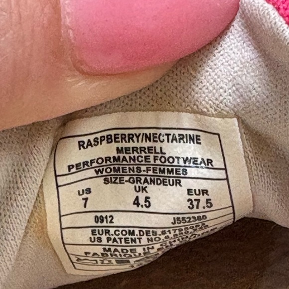 Merrell Lorelei Twine Women's
Fabric Sneakers Raspberry Athletic
Shoes Sz 7 - Picture 4 of 9